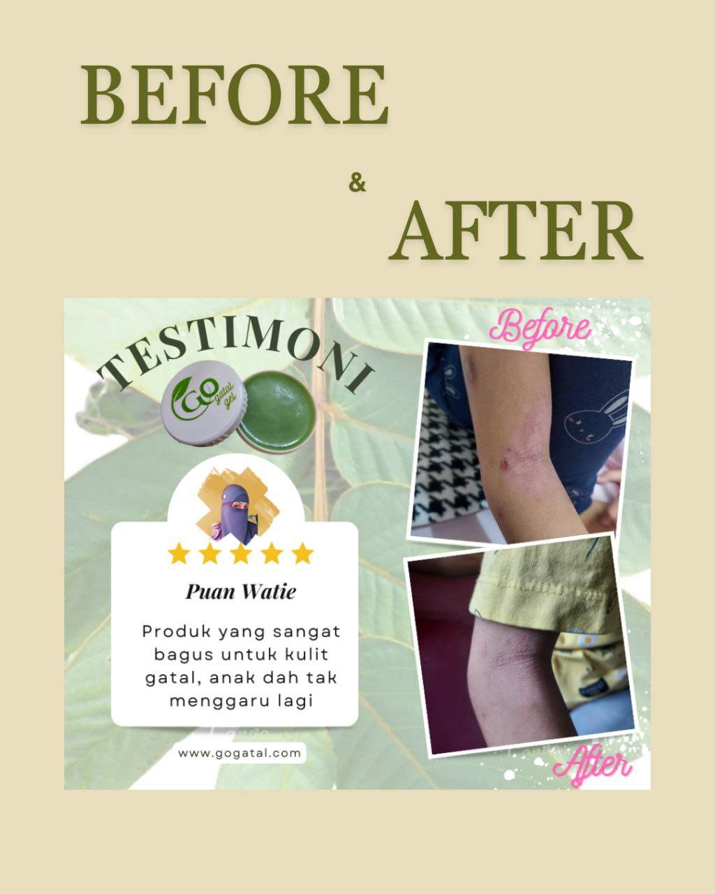 Before dan after GOGATAL 1